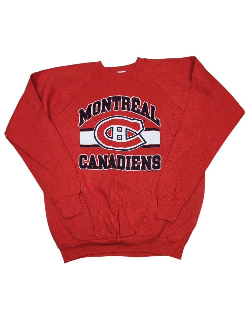 Vintage 1989 Montreal Canadiens Graphic Sweatshirt Top Made in USA Size: XL
